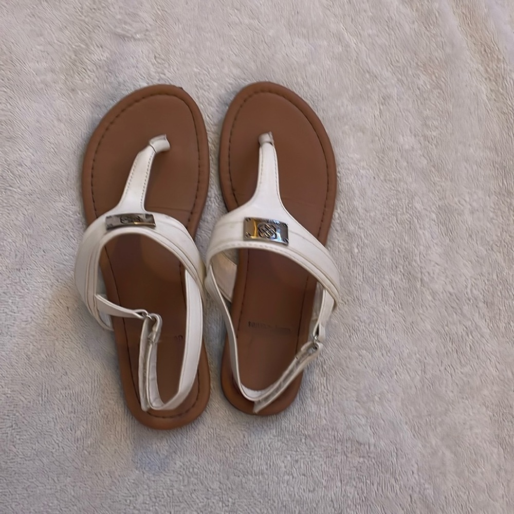 Classy white sandals